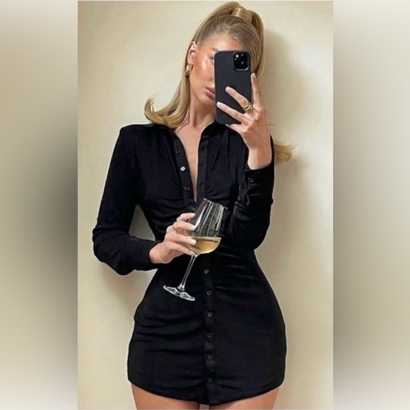 NEW FREE PEOPLE LITTLE BLACK DRESS - Picture 10 of 11